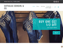 Tablet Screenshot of cattlelaccowgirl.com